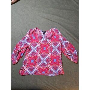 Karen Kane Floral Blouse Small Flowy, Boho